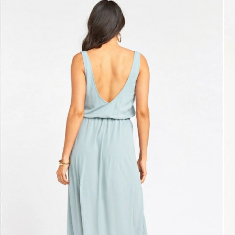 NEW Show Me Your Mumu Kendall Maxi
Bridesmaid Chiffon Dress Steel Blue - Picture 6 of 15